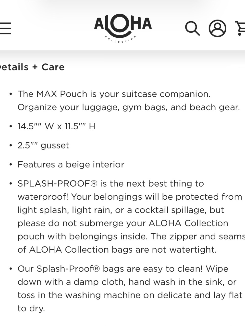 ALOHA Collection Max Pouch - Picture 7 of 9